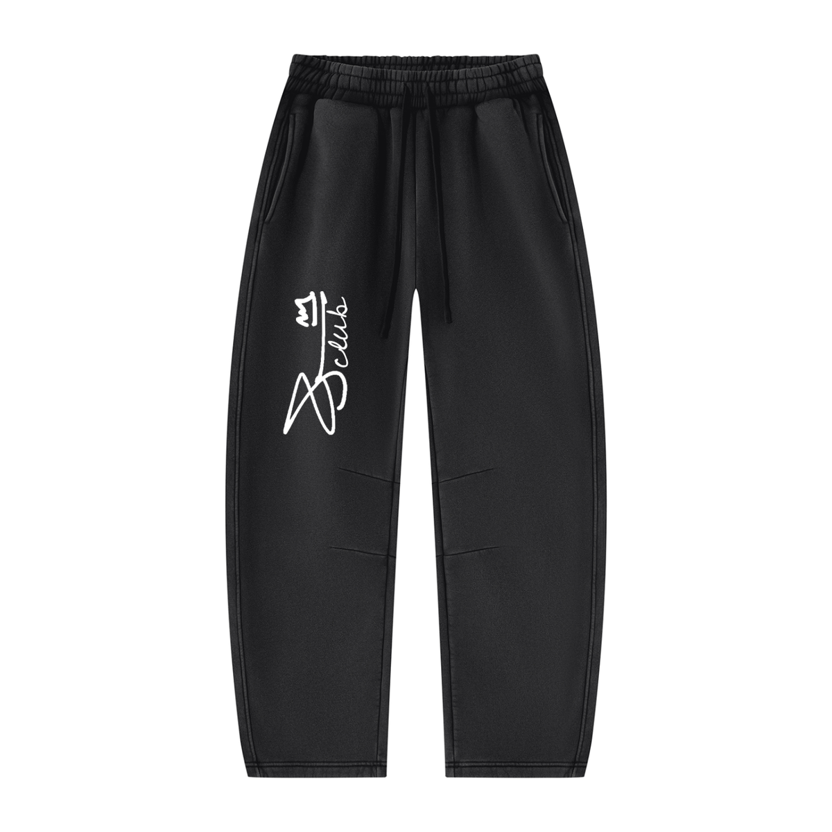 Unisex Vintage Wash Barrel Leg Fleece Sweatpants