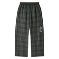 Unisex Plaid Straight Leg Pants